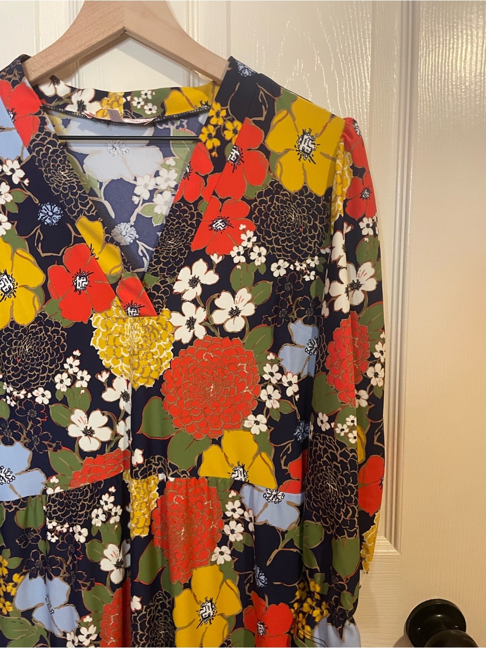 Jude Connally Autumn Blooms Tiered Maxi Dress Whimsy Floral Size Small - Picture 2 of 7